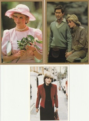 ***3 PANINI COLLECTIBLES***PRINCESS DIANA-KING CHARLES III.-NOBILITY-ROYAL-LONDON
