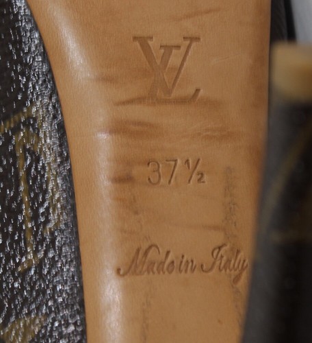 Louis Vuitton Monogram Canvas Rosemary Platform Pumps Size 37.5 - Picture 5 of 6
