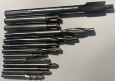 Lot# 1  Metal working Machine Screw Counterbore High Speed Steel 13 "drill" bits