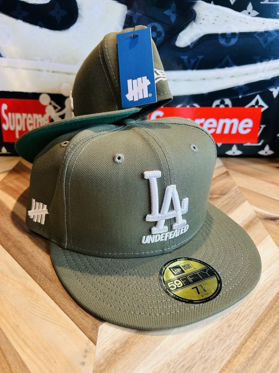 New Era x Undefeated LA Dodgers Jordan 4 Fitted Olive 🫒 Sold Out