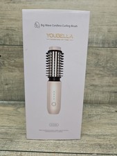 Big Wave Cordless Curling Brush, 2024 Travel Curling Iron Mini Pink