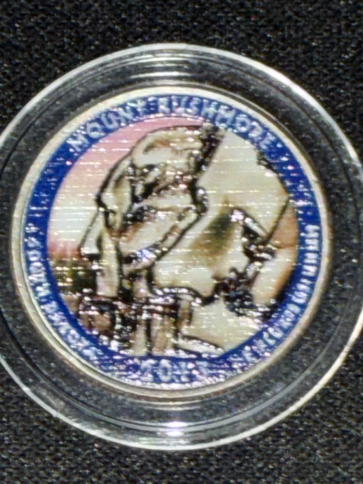 Mount Rushmore South Dakota Limited Edition Colorized Washington Quarter 2013p - Image 4 of 4