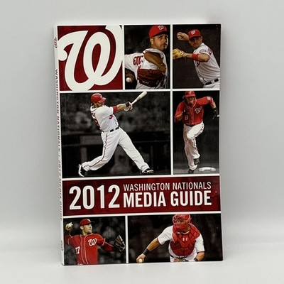 2012 Washington Nationals MLB Baseball Media Guide Softcover Book Schedule Stats