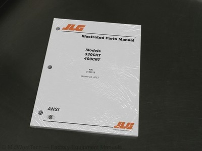 JLG 330CRT, 400CRT Scissor Lift Parts Manual Exploded View Catalog Diagram Book
