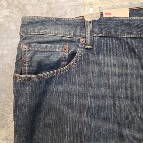 Levi Strauss 550 Jeans Mens W46 L32 Big Tall Blue Relaxed Fit Denim Tapered - Picture 4 of 23