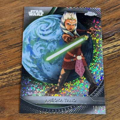 Ahsoka Tano 2025 Topps Star Wars Hyperspace GALACTIC DUST 18/75 Refractor Card 1