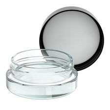 90pcs Thick Bottom Low Profile 7ml Glass Jars with Black Lids : Air tight con...