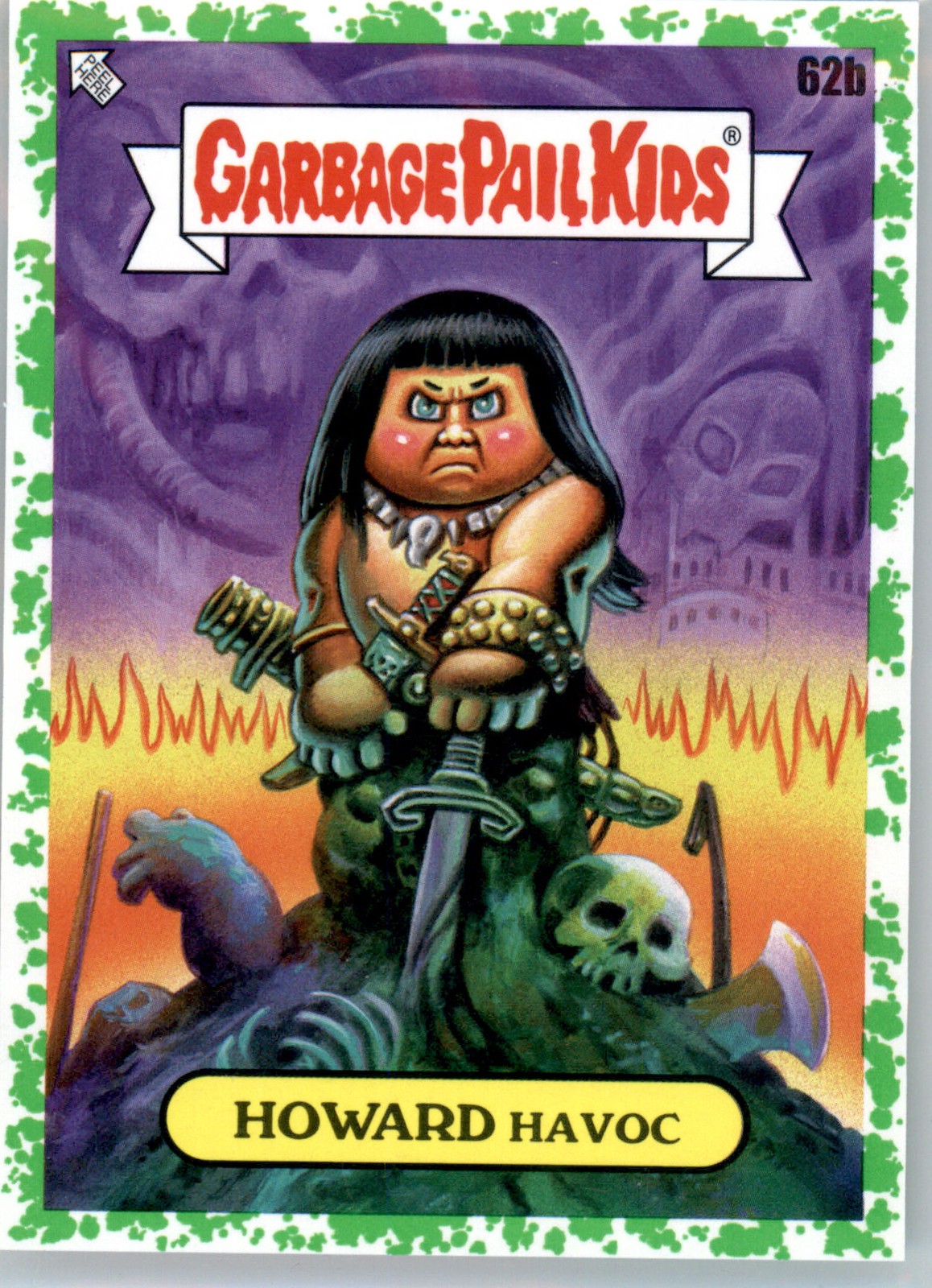 Howard Havoc - 2022 Topps Garbage Pail Kids: Book Worms - #62b - Booger Green