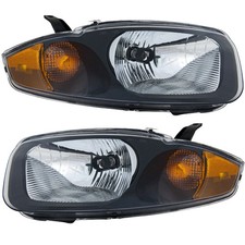 Headlight Set For 2003-2005 Chevrolet Cavalier Driver And Passenger Side