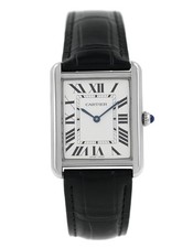 Cartier Tank Solo 3169 WSTA0028 Medium Size Stainless Steel 27MM Unisex Quartz