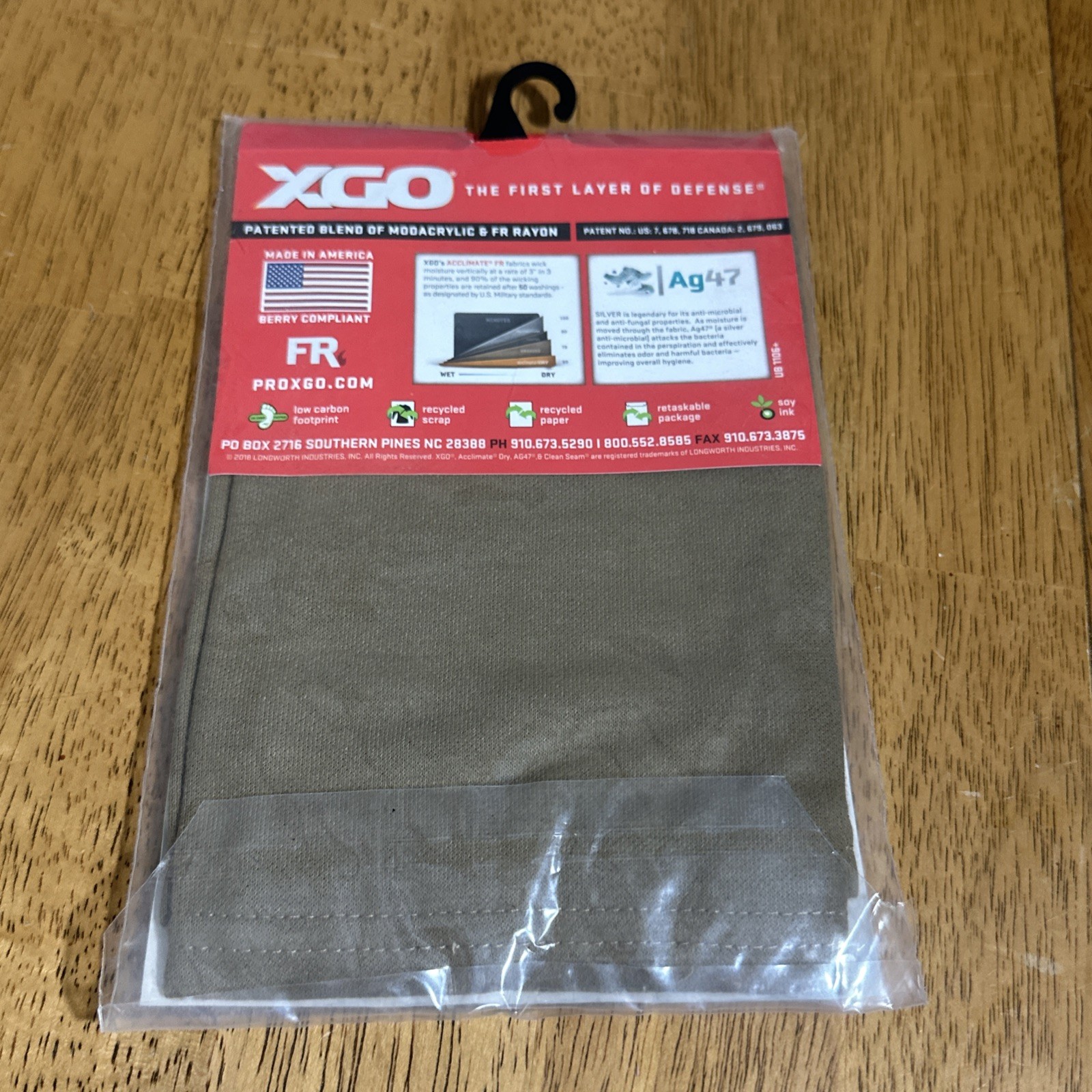 XGO Lightweight FR Flame Resistant Multi-Use Neck Gaiter Tan 499 New