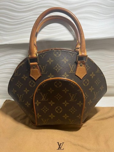 LOUIS VUITTON Ellipse Dark Brown Handbag Made in France