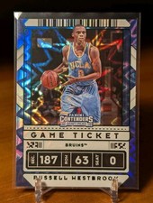 2020 Panini Contenders Draft Picks Game Ticket Green - Russell Westbrook #3