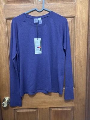 Calia Women's Seamless Long Sleeve Crewneck Top in Blue Sz XXL. NWT