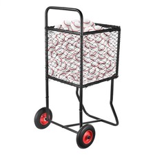 Sport Baseball Cart With Wheels Large Softball Caddy Ball Holder Baseball Storag