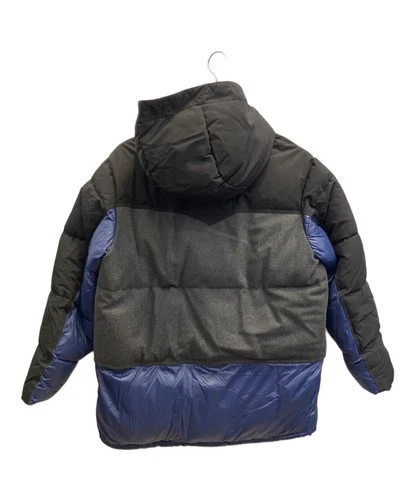 Zara Puffer Jacket Men's Size L Black/Blue Excellent image 2