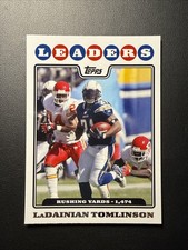 2008 Topps Football League Leaders Rushing Yards LaDainian Tomlinson #289 San