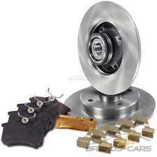 ATEC BREMSSCHEIBEN Ø244 + BREMSBELÄGE HINTEN FÜR CITROEN C3 OPEL CROSSLAND 17-