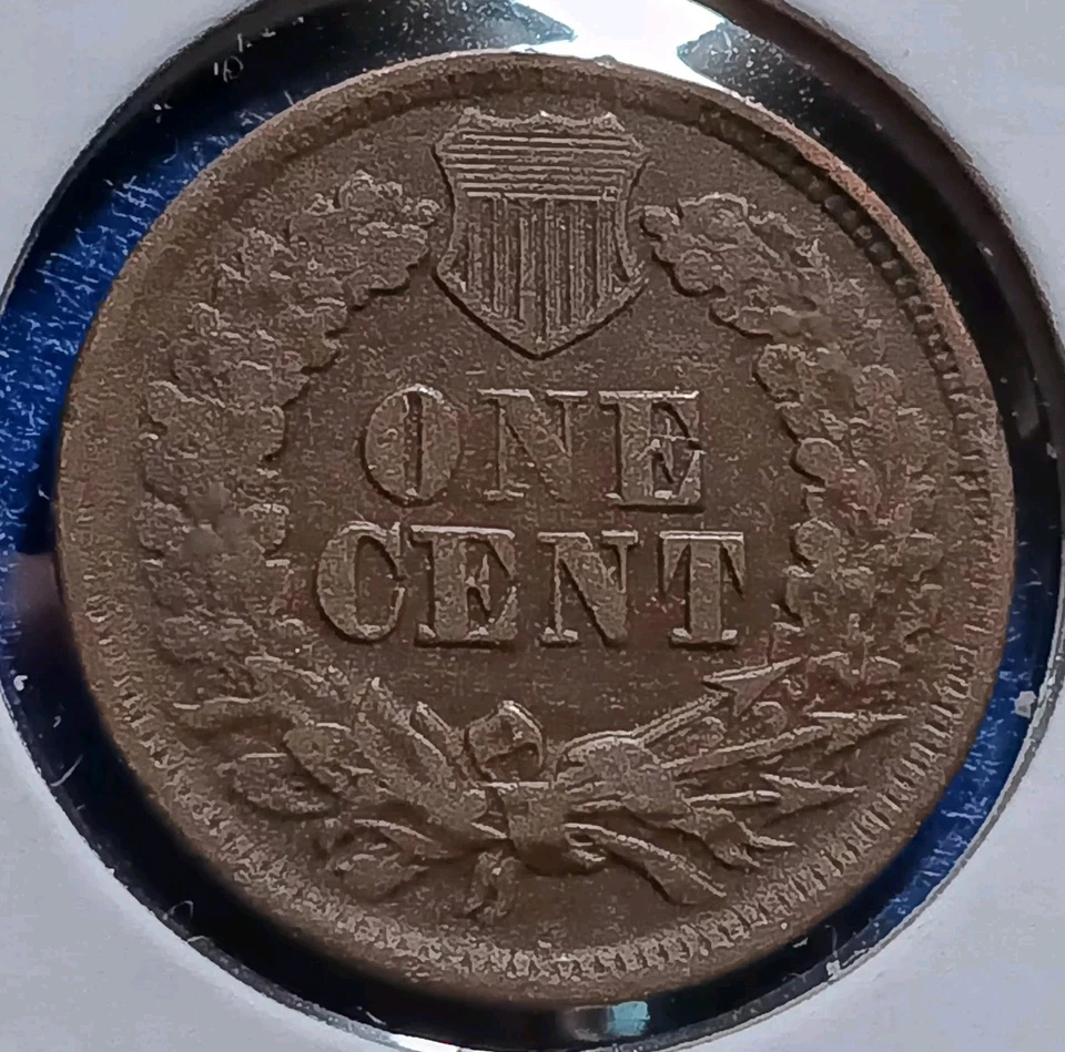 1865 Indian Head Cent Penny. FS-102 Doubled-Die Obverse. - Image 2 of 4