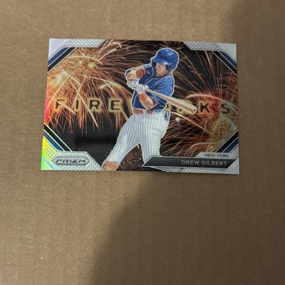 2024 Panini Prizm Drew Gilbert Fireworks Silver Prizm Mets