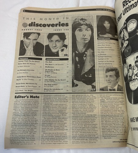August 1999 Entdeckungen ~ IAN McLAGAN Small Faces, David Gates, Mel Torme - Bild 3 von 3