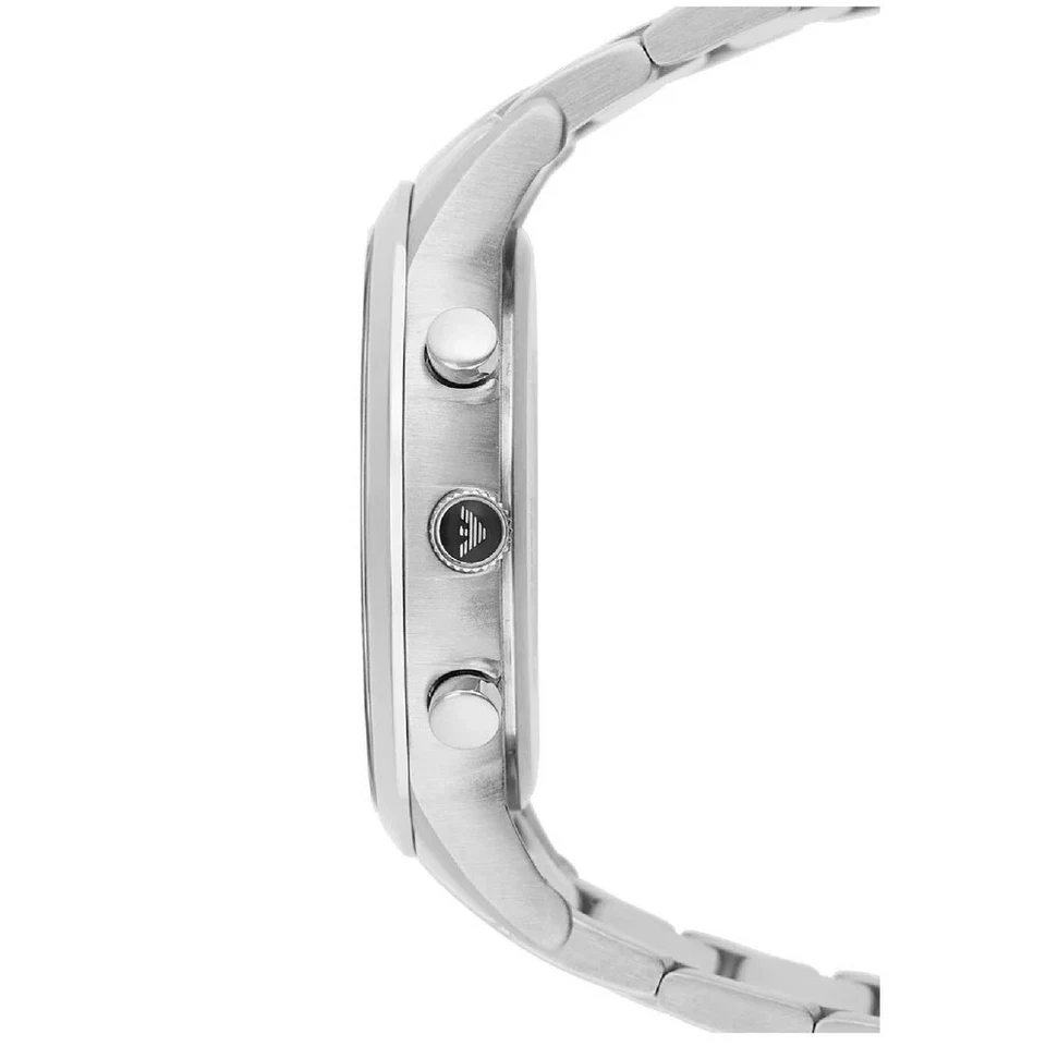 Emporio Armani Orologio Uomo AR2434 Cronografo Data Acciaio e Nero 43mm - Immagine 2 di 4