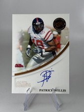Patrick Willis Press Pass Auto Autograph Rookie Card 2007 Ole Miss. rookie card picture