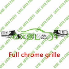 1 Pair For Bentley Flying Spur 2016 Front Bumper Full Chrome Grille With Acc
