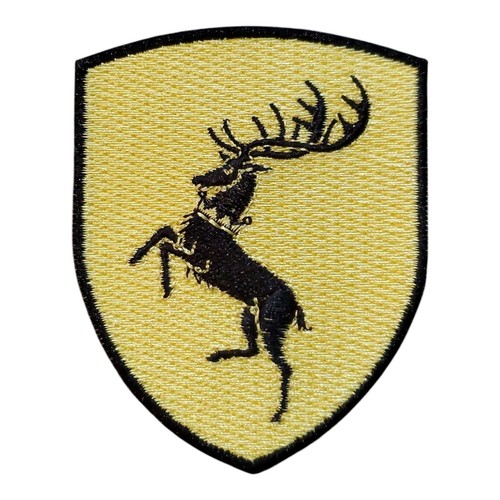 Game Of Thrones House Baratheon Vintage Style Patch. Embroidered Iron On 3"x2.5"