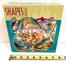 Shapes Dragon-Shaped 1000 Pieces Ceaco Puzzle Adrian Chesterman! New!