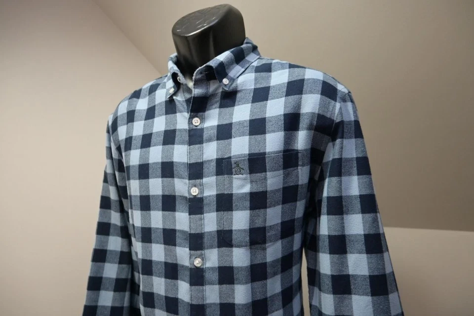 Penguin MunsingWear Flannel Dress Shirt Long Sleeve Plaid Mens Sz Large - Image 3 of 4