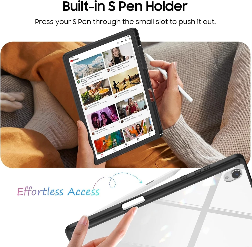 Hybrid Slim Case for Samsung Galaxy Tab S11 5G 11 Inch 2025 Clear Back Shell - Image 4 of 4
