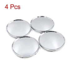 4Pcs 63mm Dia 4 Lugs Car Vehicle Tire Wheel Center Hub Caps Cover Silver Tone