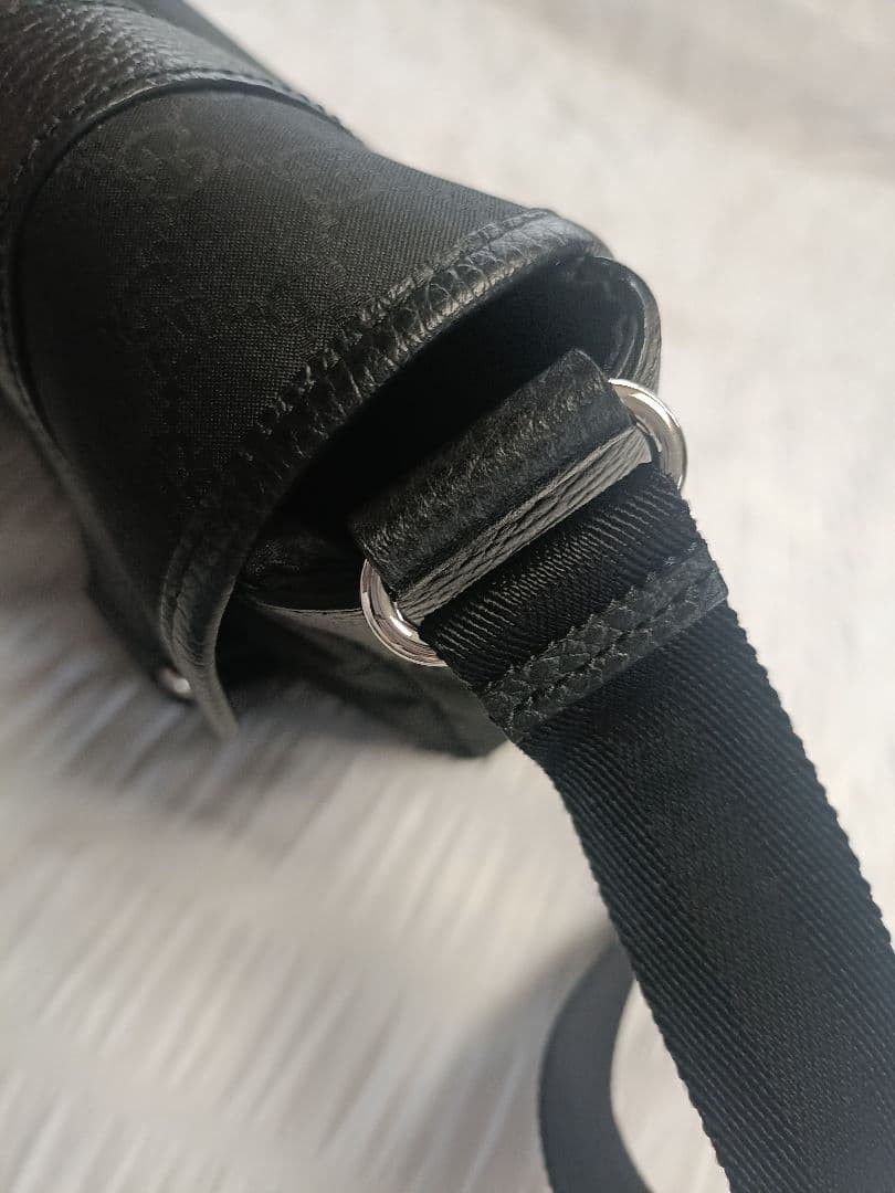 GUCCI GG Pattern Nylon Shoulder Bag Black — image 3