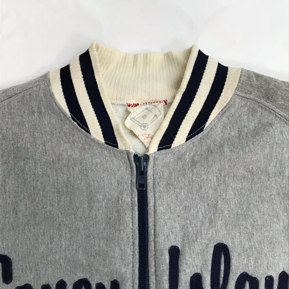 Left Field NYC Coney Island Varsity Cremallera Sudadera Chaqueta Hecha en EE. UU. Foto 4 de 4