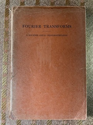 FOURIER TRANSFORMS ANNALS OF MATHEMATICS Number 19 By Salomon Bochner PB