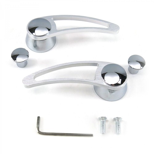 Billet Open Window Cranks with Switches (pair) AutoLoc AUTDNWC001S street custom - Picture 6 of 6