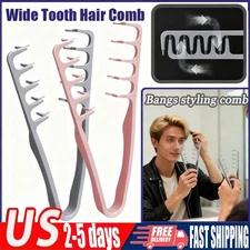 USA Wide Tooth Hair Comb Wide Tooth Comb For Curly Hair Roots Volumizing 