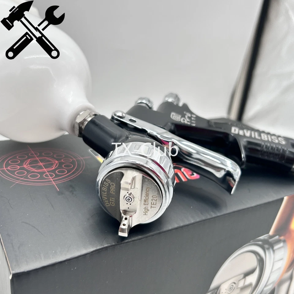 Gti Pro LITE TE20 1.3mm 600ml Cup Paint Gun Gravity Spray Gun For Devilbiss - Image 2 of 4