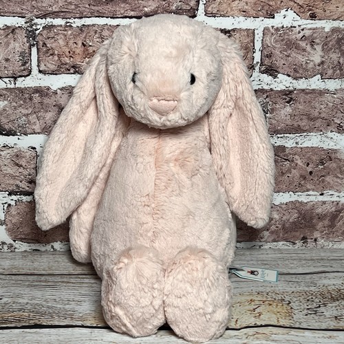 Jellycat Large Bashful Blush Bunny VHTF RETIRED NWT Guaranteed Authentic