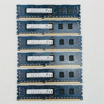 24GB (6X4GB) SK hynix HMT451R7AFR8C, DDR3-1866MHz RDIMM ECC Server Memory SDRAM