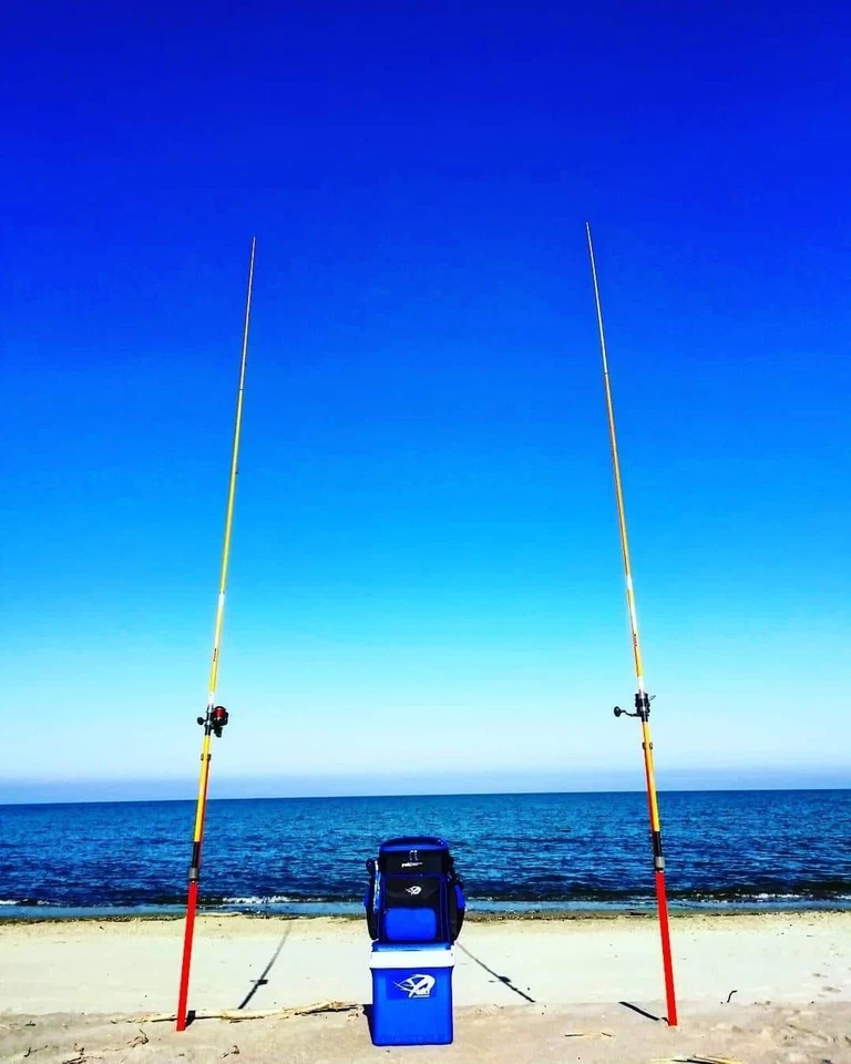 YUKI SINGLE ALUMINIUM Rod Support Sand Spike 0.75m 1.00m 1.20m 1.50m - Image 3 of 4