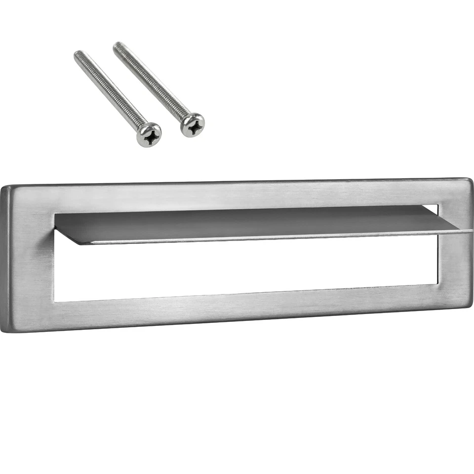 Briefeinwurf Edelstahl Briefklappe Post Briefschlitz Postklappe Tür 340 x 76 mm - Bild 2 von 4