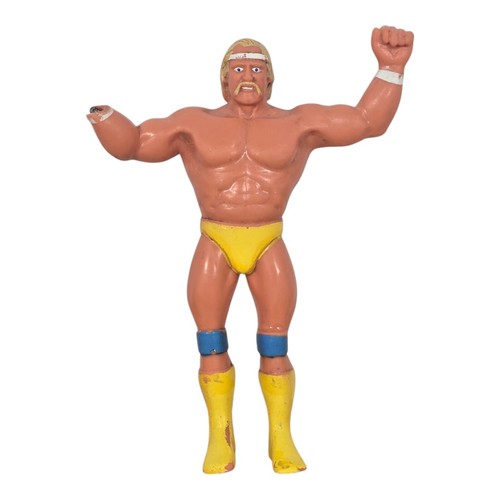 Wrestling Superstar Bendies WWF LJN Titan Sports Hulk Hogan 4" WWE blau Knieschützer - Bild 1 von 17