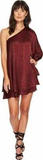 Show Me Your Mumu Women's Zsa Zsa Dress Wine Sheen Medium