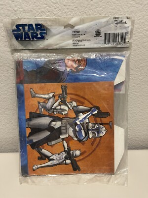 New! STAR WARS The Clone Wars 4 TREAT BOXES Party Express from Hallmark 2008 NIP