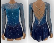 The new ice figure skating dress is available in custom sizes