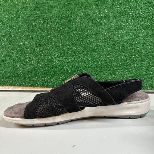 Walking Cradles Spencer Sandals Comfort Slingback Leather Black Womens 11 M - Picture 4 of 12