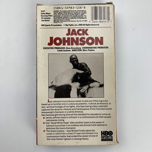 Boxings Beste - V. 1 Jack Johnson (VHS, 1989) - Bild 2 von 2