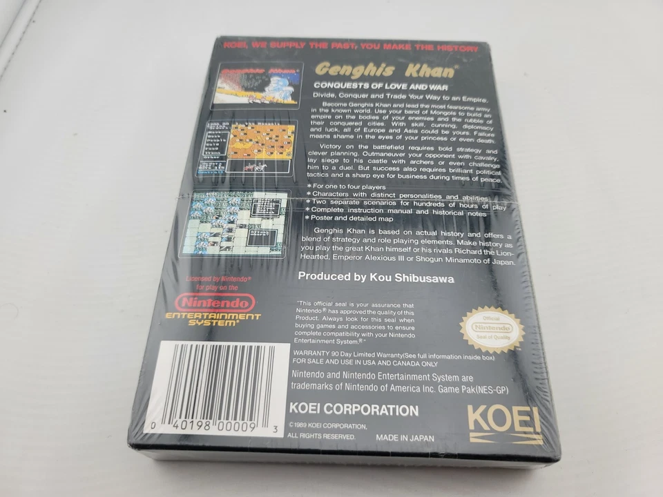 Genghis Khan NES Nintendo Entertainment System New Factory Sealed Near Mint - Image 2 of 4